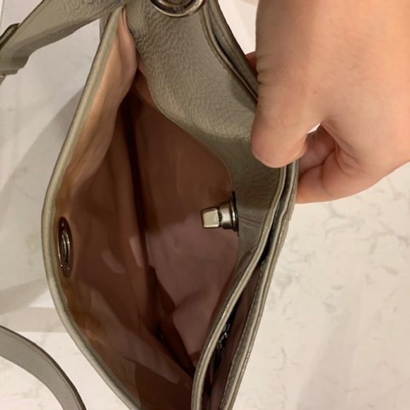 Coach Light Grey Purse - Picture 3 of 4